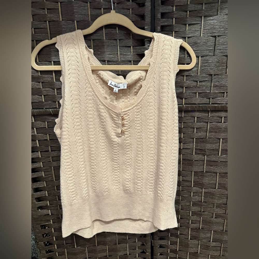*NEW*Sz XL* Sam Edelman* MARIYAH SCALLOP TANK TOP